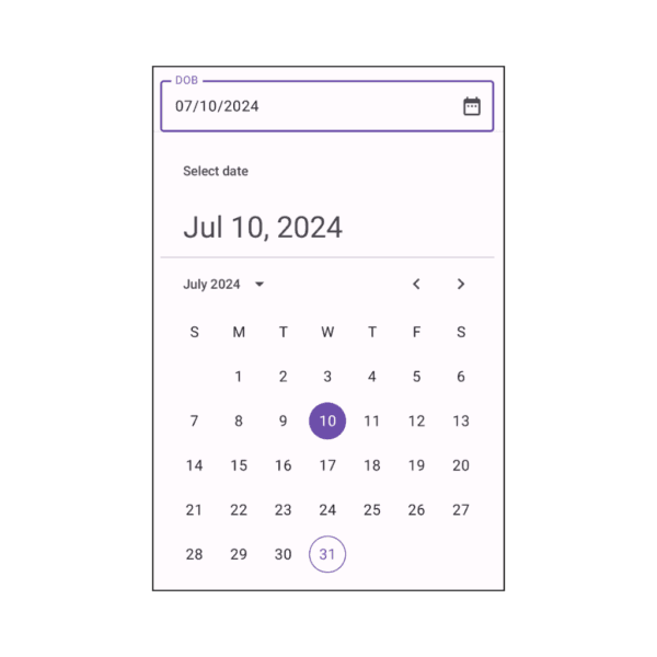DatePicker In Android With Java & Kotlin Examples