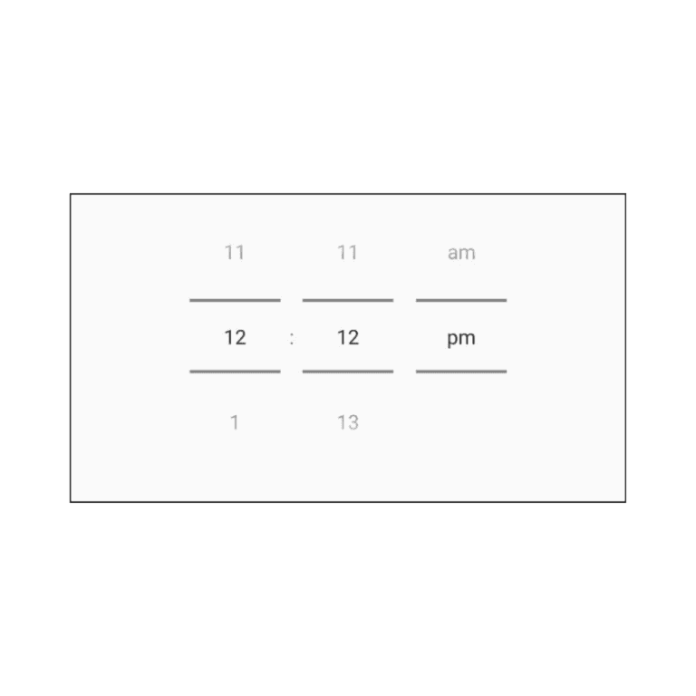 TimePicker in Android spinner mode
