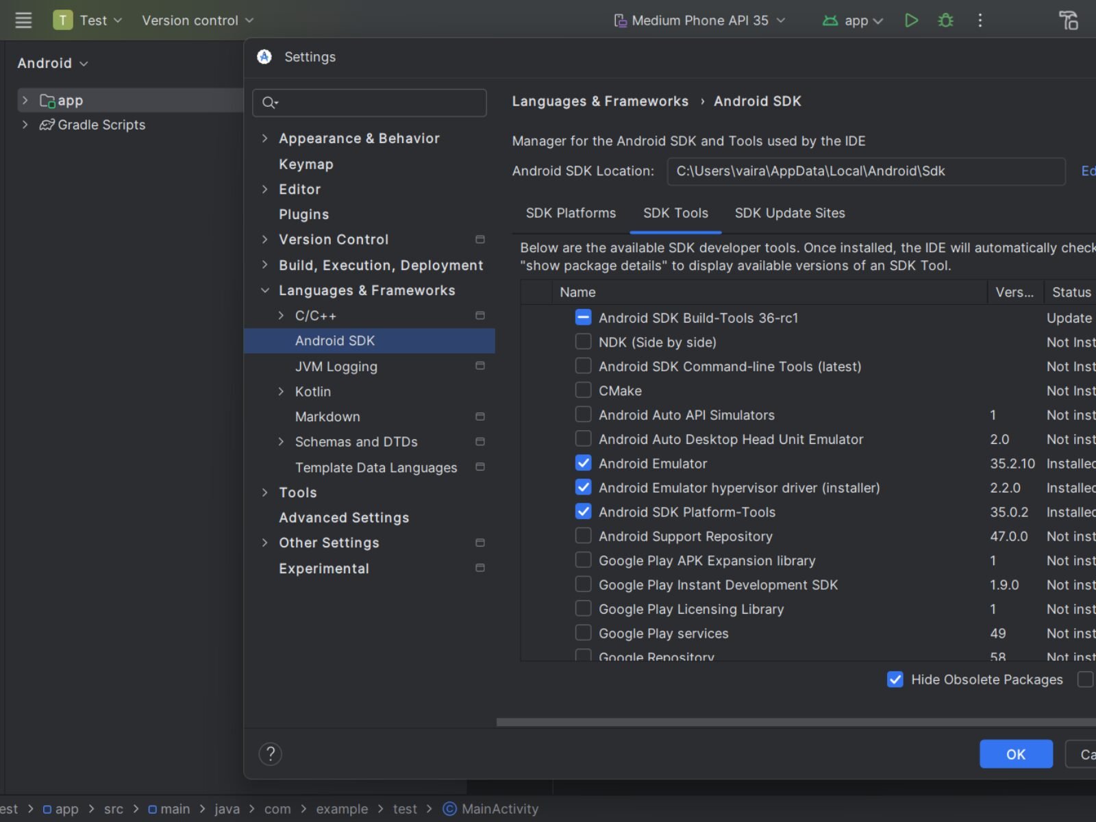 Android SDK and It's Components