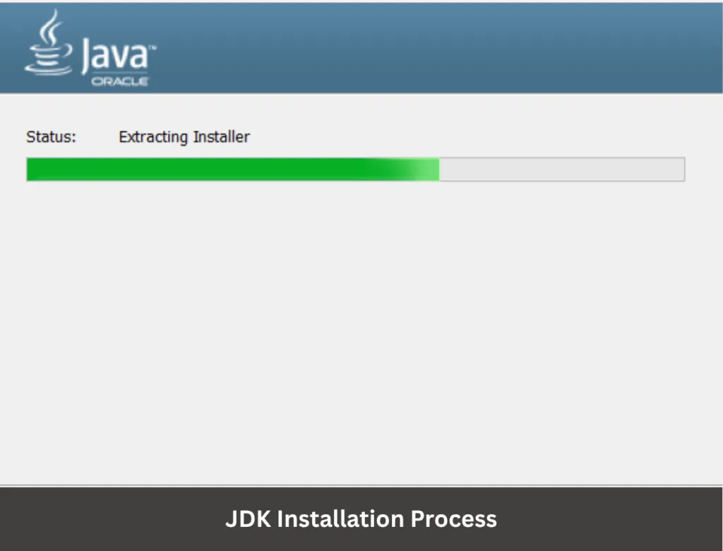 JDK Installation Process Image